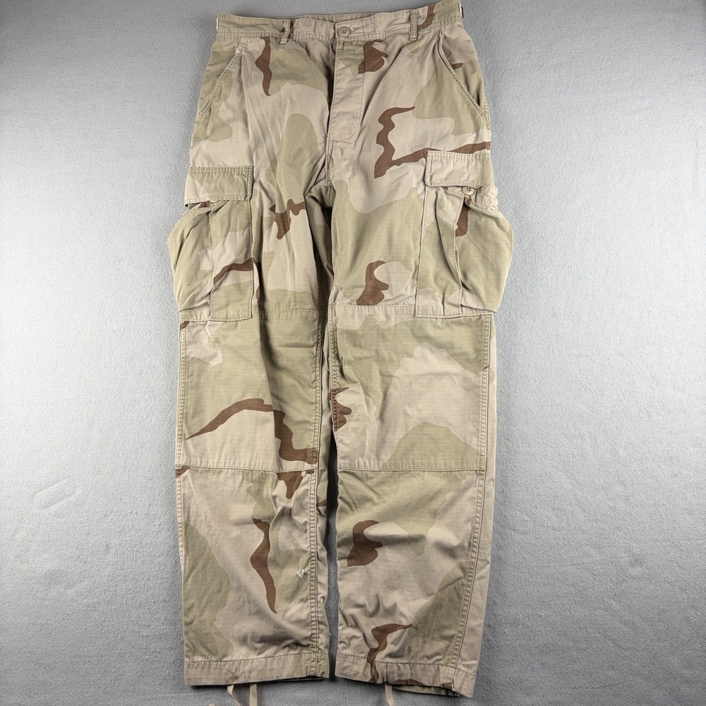 Vintage US Military 3 Color Desert Camo DCU Cargo Pants Medium Regular 90s